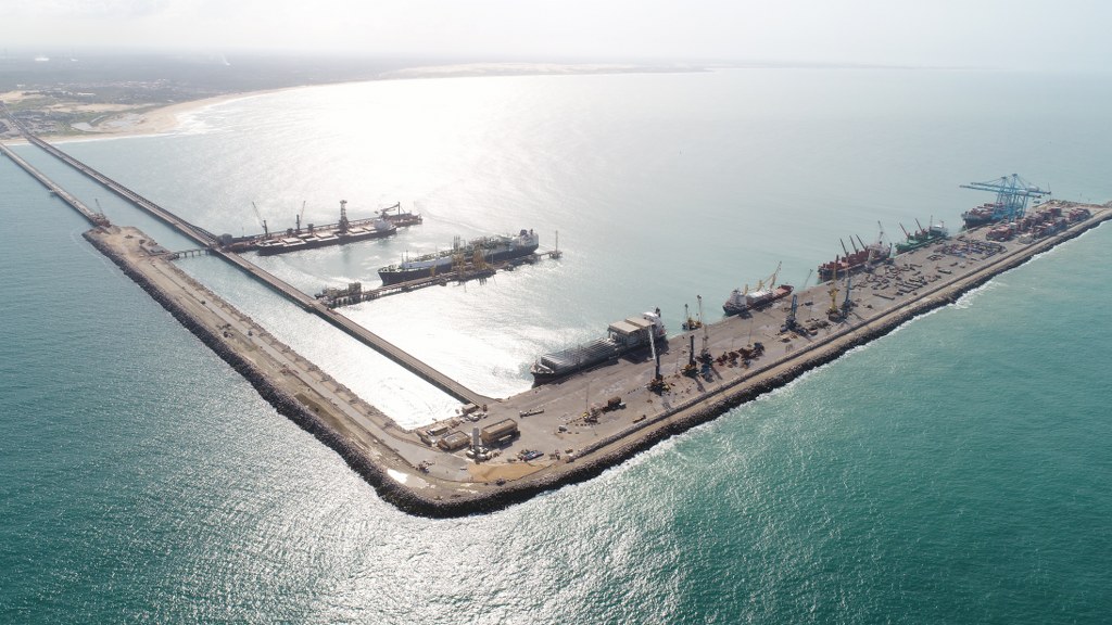 Brasil planea fomentar el desarrollo de centros de producción de hidrógeno en complejos portuarios. Foto: Divulgación Complejo de Pecém