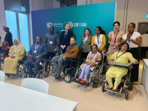 Sessão sobre inclusão das pessoas com deficiência na ação climática. Foto: Arquivo pessoal Adão Ramos